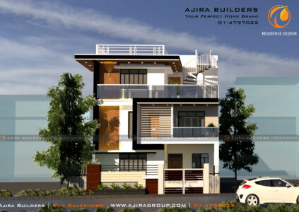 modern residence at budhanilakantha