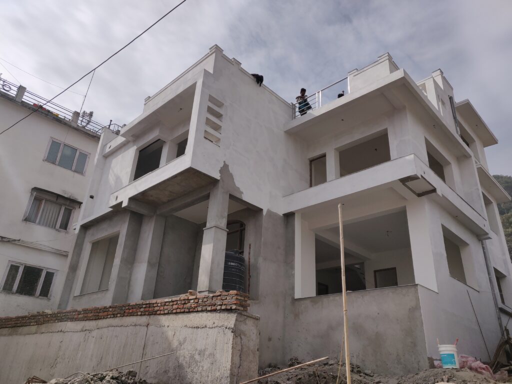 Home construction in Kathmandu