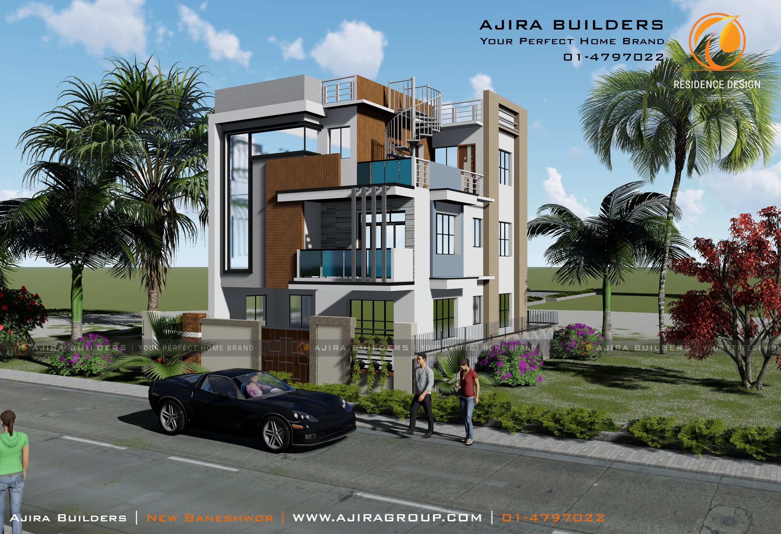 residence at imadol - 4 aana house design